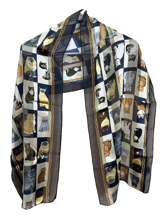 Accessories - Cat Themed Sheer Scarf